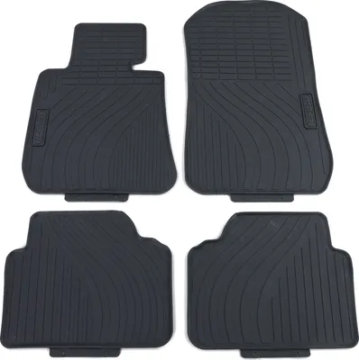 Produktbild von Premium Gummi Fußmatten Set Schwarz passend für BMW E90 E91 Limousine Touring
