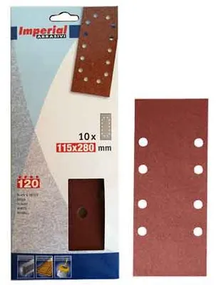 Productafbeelding van Schuurpapier, 115x280 mm, korrelgrootte 80, 10 stuks