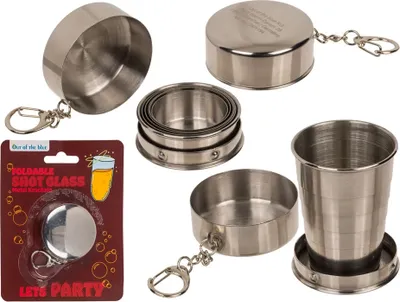 Produktbild von Zusammenklappbares Metallglas - ideal für eine Party