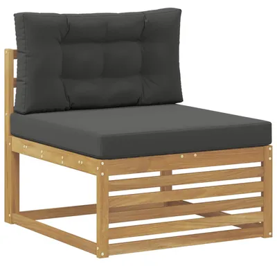Zdjęcie produktu dla vidaXL Sofa ogrodowa średniej wielkości z litego drewna akacjowego, biała