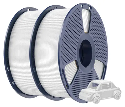 Image de Filament pour imprimante 3D, matériau PETG, haute transparence, PETG blanc