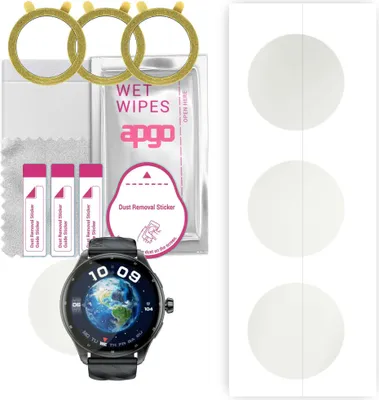 Produktbild von apgo 3 Stück Schutzfolie, Matt, kompatibel mit Kumi GW5 Pro Smartwatch, Hydrogel Displayschutzfolie mit Positionierhilfe, Displayfolie, robust und kratzfest