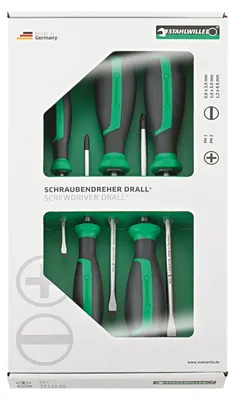 Produktbild von Stahlwille 4687 Schraubendreher-Satz DRALL+  5-teilig
