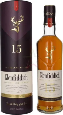 Produktbild von Glenfiddich 15 Years Old OUR SOLERA FIFTEEN Single Malt Scotch Whisky 40,00 %  0,70 Liter