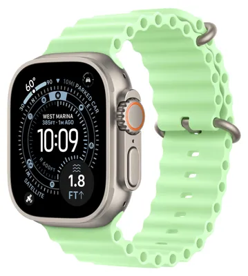 Obrázok produktu pre Apple Natural Titanium Finish, Skupina, Smartwatch, Zelená, Apple, Apple Watch: 44mm, 45mm, 46mm, 49mm, Fluoroelastomer, Titán