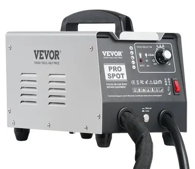 Zdjęcie produktu dla Zgrzewarka punktowa VEVOR, zgrzewarka punktowa 1,8 kW, wyciągarka wgnieceń z automatycznym/ręcznym spawaniem i 7 wszechstronnymi trybami, zgrzewarka punktowa do karoserii samochodowych