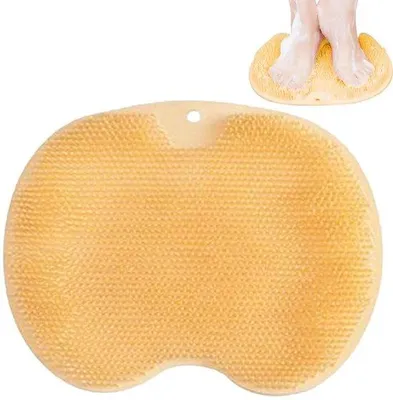 Productafbeelding van Siliconen badmat voor voetverzorging, voetmassageapparaat met antisliphandgrepen, voetwaspad voor een ontspannende voetbehandeling