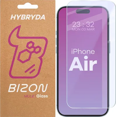 Produktbild von Flexibles Hybridglas für iPhone Air, Bizon Glass Mule