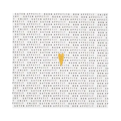 Produktbild von Räder Serviette 33x33cm, Bon Appetit- Herz