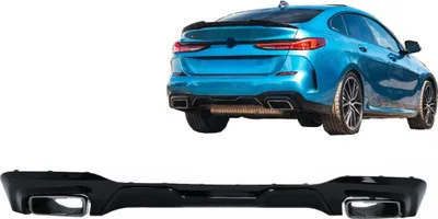 Immagine prodotto di Diffusore paraurti cromato per BMW Serie 2 F44 Gran Coupé 2020+ M235i design.