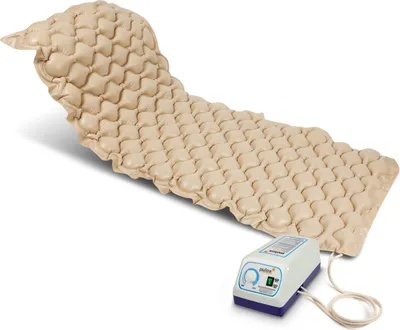 Produktbild von Pulox - Antidekubitusmatratze mit Pumpe - Wechseldruckauflage - bis 120 kg - Beige
