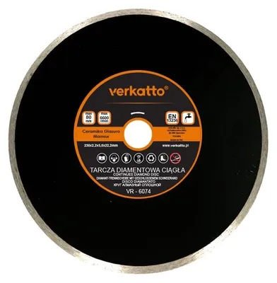 Obrázok produktu pre Verkatto Diamantová rezná kotúč 230mm pre keramiku