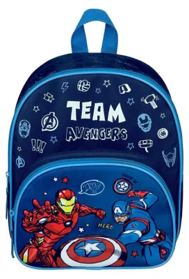 Immagine prodotto di Zaino asilo Avengers blu - Zaino con tasca frontale per ragazzi