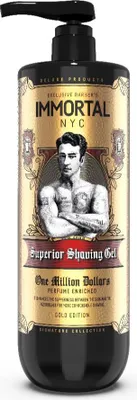 Zdjęcie produktu dla IMMORTAL One Million Dollars SUPERIOR RASIERGEL - 1000 ml - ZŁOTA EDYCJA