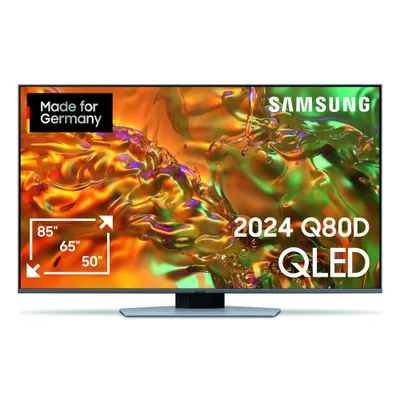 Produktbild von Samsung Q80D 75" QLED 4K Tizen OS™ Smart TV (2024), 190,5 cm (75"), 3840 x 2160 Pixel, QLED, Smart-TV, WLAN, Silber