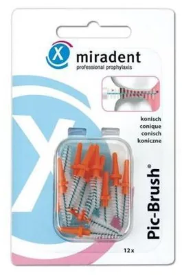 Immagine prodotto di Pic Brush scovolino interdentale di ricambio 3-5 mm con.arancio 12 pz