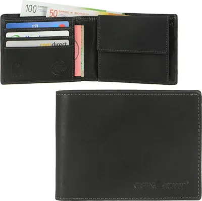 Zdjęcie produktu dla Greenburry portfel VINTAGE BLACK RFID męski czarny skórzany portfel 1705A-RFID-20