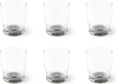 Immagine prodotto di Excelsa Set di 6 bicchieri da acqua Boheme Noir Vetro 34 cl Trasparente