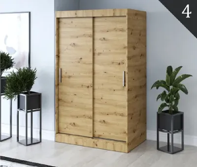 Obrázek produktu pro FurMeb24  atn­ sk­ˆ s posuvnmi dvemi GOLD -120x200cm dvoudveov sk­ˆ bez zrcadla, posuvn sk­ˆ - (Artisan)
