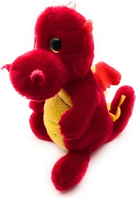 Immagine prodotto di Onwomania peluche peluche creatura mitica drago di fuoco drago rosso rosso