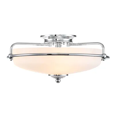 Zdjęcie produktu dla Lampa sufitowa Griffin chromowana 3xE27x60W metal wym:19x42x42cm IP20 Quoizel