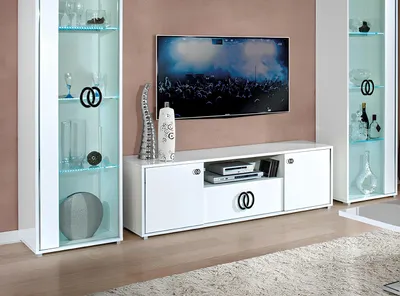 Obrázok produktu pre rtv tv stolík tv skrinka stolík dizajn  biely 160 cm moderný