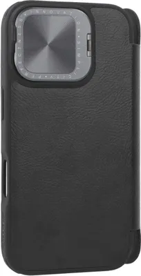 Produktbild von Nillkin Qin Prop Leather iPhone 16 Case (black)