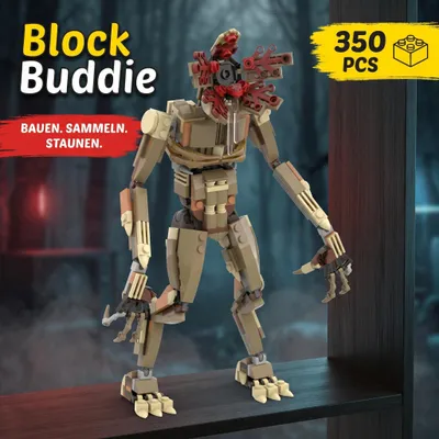 Produktbild von BlockBuddie™ Demogorgon Vecna Elfi inspiriertes Klemmbaustein Modell 350 Teile – Bauset