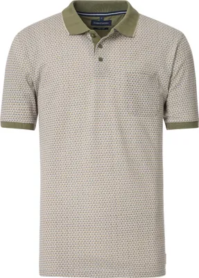 Produktbild von Casa Moda Polo grün bedruckt Kurzarm