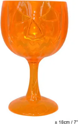 Immagine prodotto di Calice zucca arancione 18 cm circa in plastica