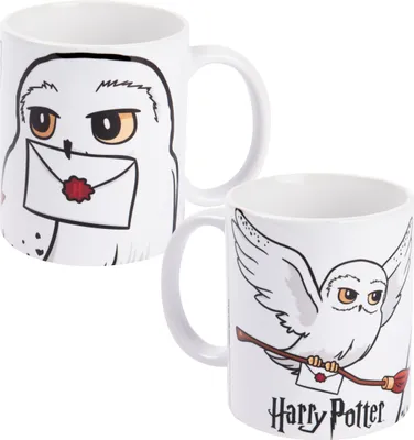 Produktbild von Harry Potter Tasse - Hedwig Kaffeetasse Becher Kaffeebecher aus Keramik Weiß 320 ml