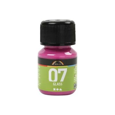 Produktbild von Permanente Glasfarbe – Rosa, 30 ml