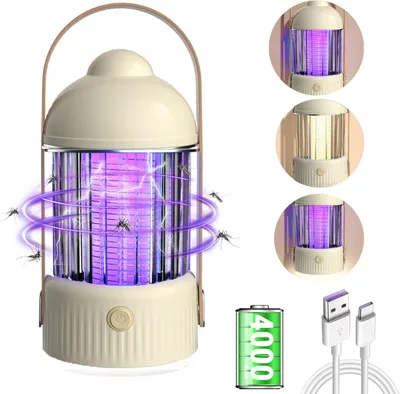 Produktbild von Insektenvernichter Elektrisch LED 2 IN 1 Mückenlampe 360° Mückenschutz Insektenfänger