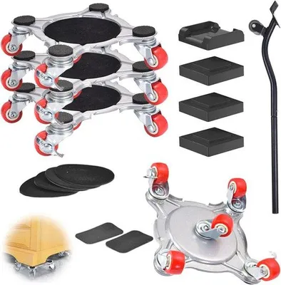 Immagine prodotto di Sistema di rotelle per mobili pesanti con una portata di 400 kg per spostare facilmente i mobili