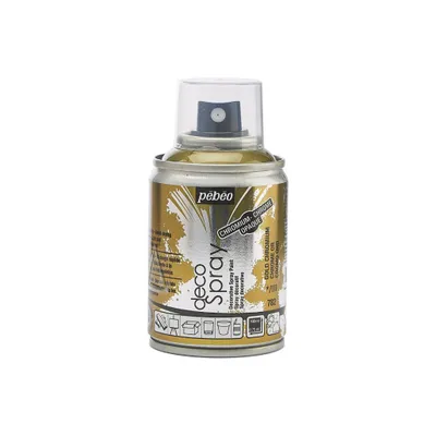 Zdjęcie produktu dla Pébéo Decospray akrylowa farba w sprayu, 100 ml, złoty chrom