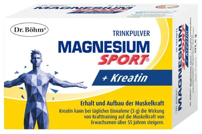 Immagine prodotto di Dr. Böhm Magnesio Sport + Creatina in polvere solubile, 30 bustine