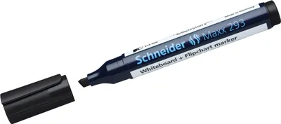 Produktbild von Whiteboard- und Flipchartmarker 293 schwarz Packung mit 10 Stück