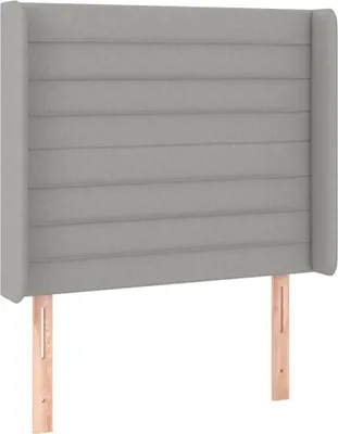 Immagine prodotto di Testiera ad Orecchio Grigio Chiaro 93x16x118/128 cm in Tessuto