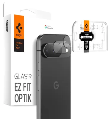 Zdjęcie produktu dla Spigen GLAS.tR EZ Fit Optik, Google, Google Pixel 9 (2024), Odporny na kurz, Odporny na zadrapania, Przezroczysty, 2 szt.