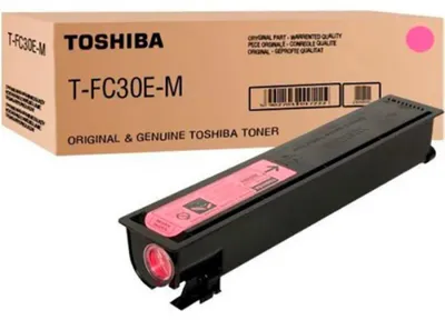 Image de Toshiba Toner T-FC30EM TFC30EM pour e-Studio eStudio 2050C 2051C 2550C 2551C magenta (6AJ00000283)