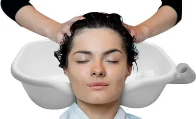 Produktbild von Famanu Haarwaschbecken - Tragbar und ergonomisch - Weiß