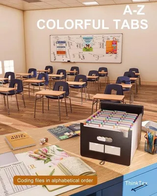 Imagen del producto de Carpeta expandible Famanu A4 con 26 compartimentos: carpeta portátil para el hogar, la escuela, la oficina y los viajes