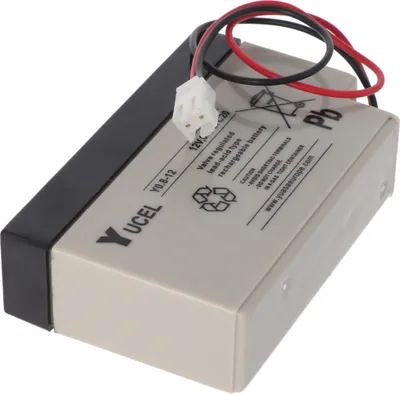 Produktbild von Yucel Y0.8-12 AGM Bleiakku, Yuasa 12V 0.8Ah Akku mit JST-Stecker