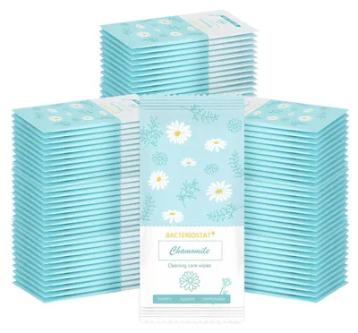Imagen del producto de Toallitas refrescantes de 100 unidades, ideales para pieles sensibles