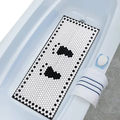 Image de Tapis de douche antidérapant avec drainage et fonction de massage des pieds