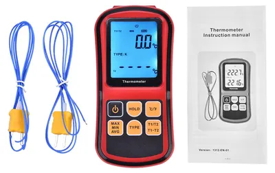 Obrázok produktu pre Digitálny teplomer, funkcia elektrickej kompenzácie, praktický teplomer, LCD displej pre domáce použitie
