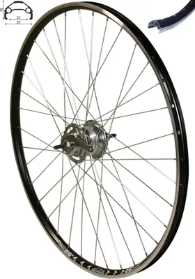 Produktbild von REDONDO 26 Zoll Hinterrad Hohlkammer Felge Schwarz Shimano Nexus Inter 7
