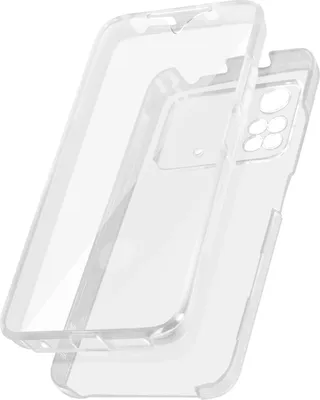 Produktbild von Avizar, 360° Rundum-Schutzhülle (Vorder- und Rückseite) für Xiaomi Poco M4 Pro 4G, Transparent