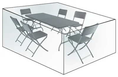 Produktbild von Transparente Schutzhülle für Gartenset | Transparent | 240x136x88 cm