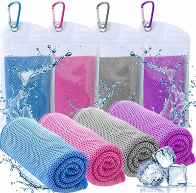 Obrázok produktu pre Omgoods – Súprava 4 chladiacich uterákov – Vhodné na šport a aktivity